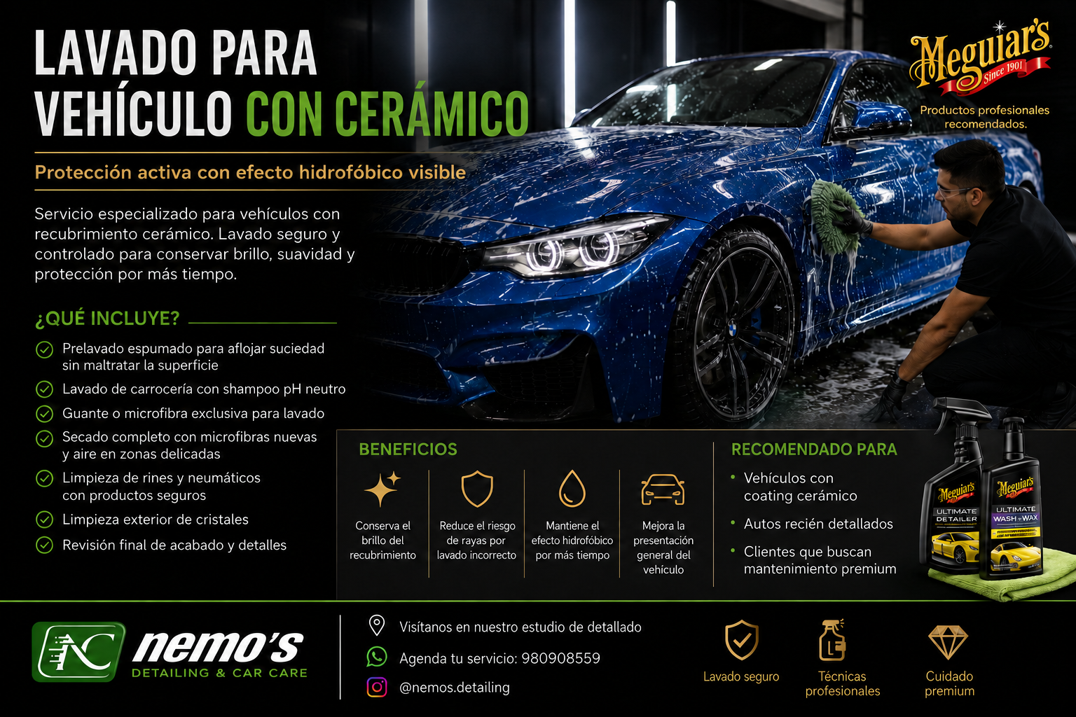 ✅LAVADO PARA VEHÍCULO CON CERÁMICO