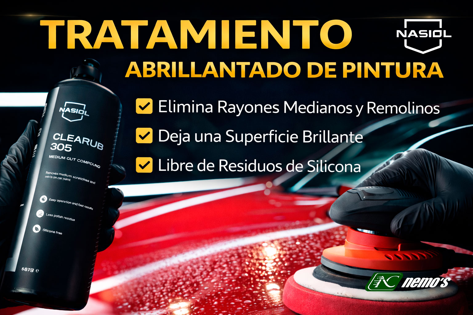 ✅ Tratamiento Abrillantado de Pintura -NASIOL
