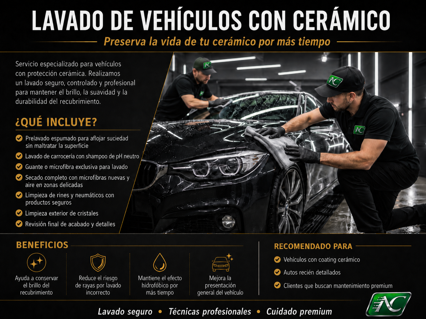 ✅LAVADO PARA VEHÍCULO CON CERÁMICO - Imagen 2