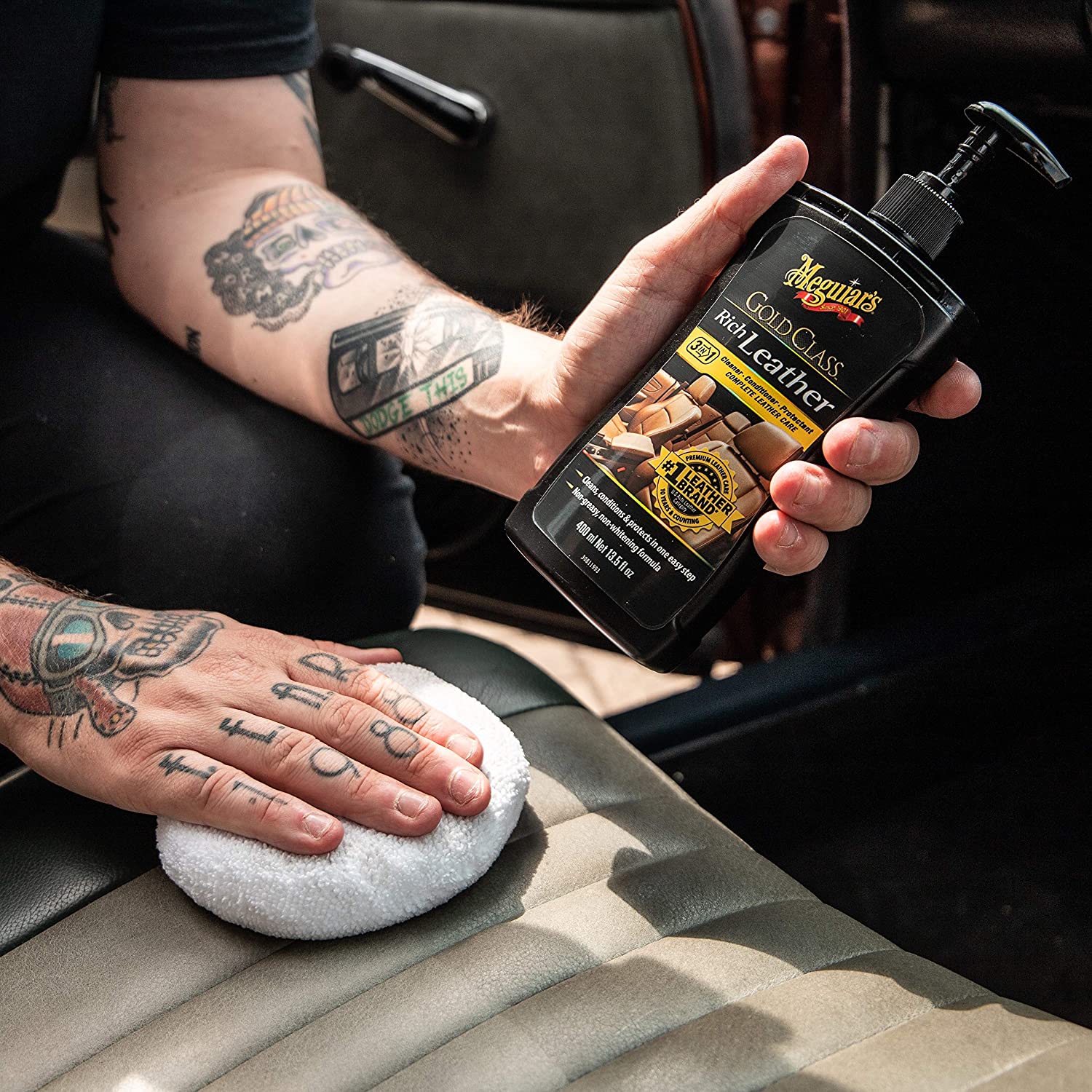 GOLD CLASS RICH LEATHER GEL (Limpiador y acondicionador de cueros) - Imagen 4